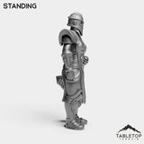 Tabletop Terrain Miniature Silver Paladin Knight Female
