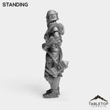 Tabletop Terrain Miniature Silver Paladin Knight Female