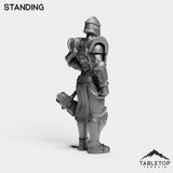 Tabletop Terrain Miniature Silver Paladin Knight Female