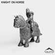 Tabletop Terrain Miniature Silver Paladin Knight on Horse