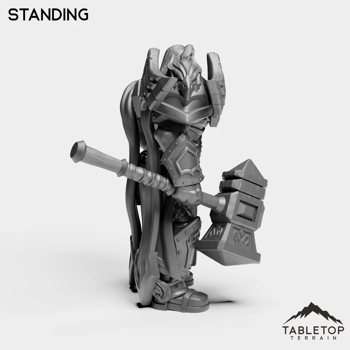 Tabletop Terrain Miniature Silver Paladin Lightbearer