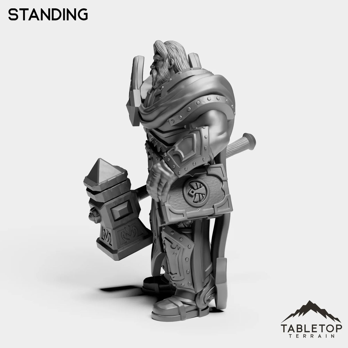 Tabletop Terrain Miniature Silver Paladin Lightbearer