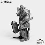 Tabletop Terrain Miniature Silver Paladin Lightbearer