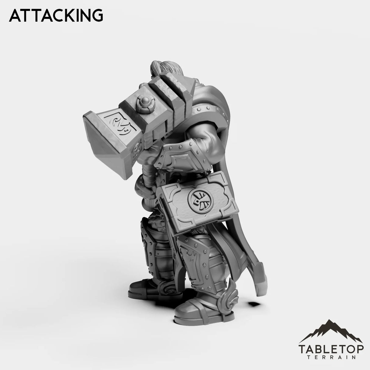 Tabletop Terrain Miniature Silver Paladin Lightbearer