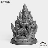 Tabletop Terrain Miniature Sitting Death King