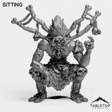 Tabletop Terrain Miniature Sitting Undead Troll
