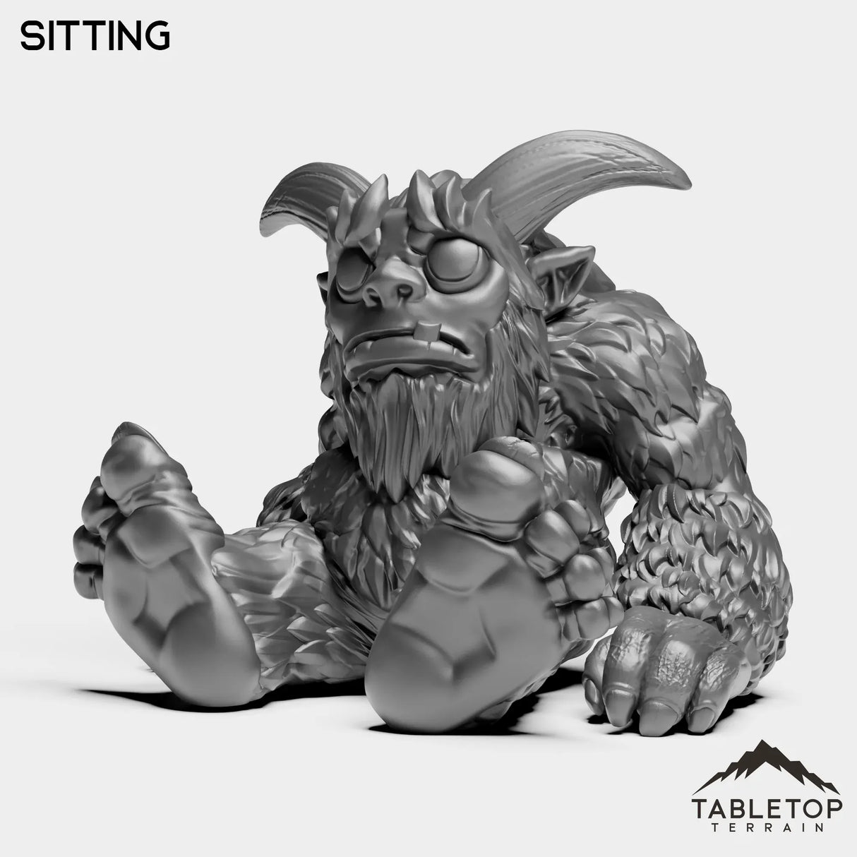 Tabletop Terrain Miniature Sitting Yeti Children