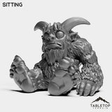Tabletop Terrain Miniature Sitting Yeti Children