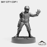 Tabletop Terrain Miniature Sky City Cops
