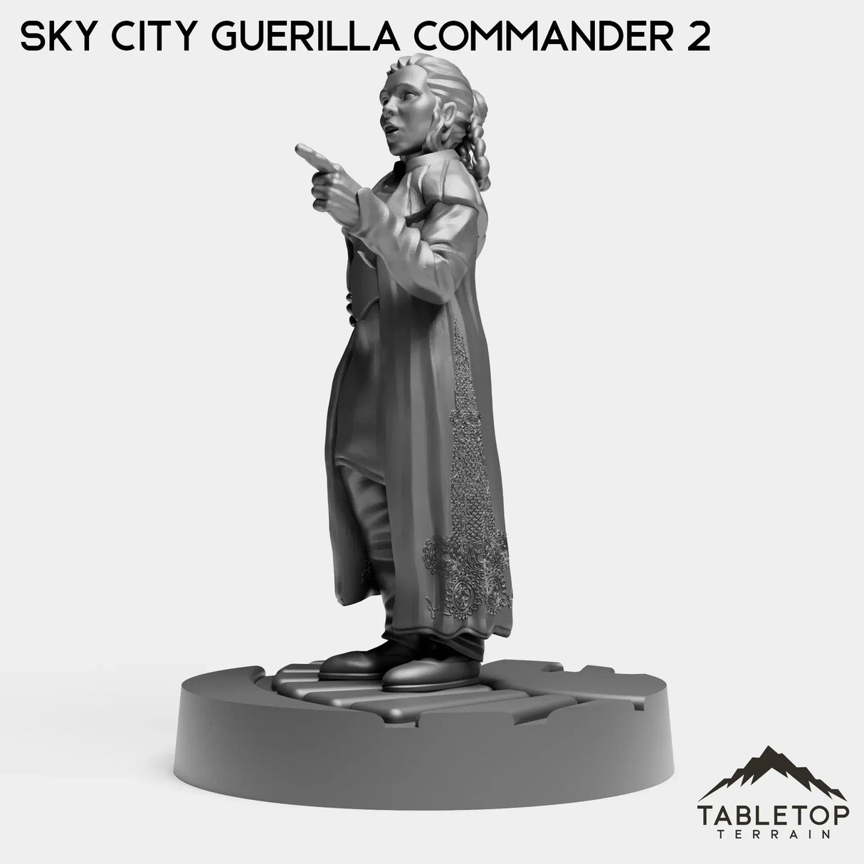 Tabletop Terrain Miniature Sky City Guerilla Commander