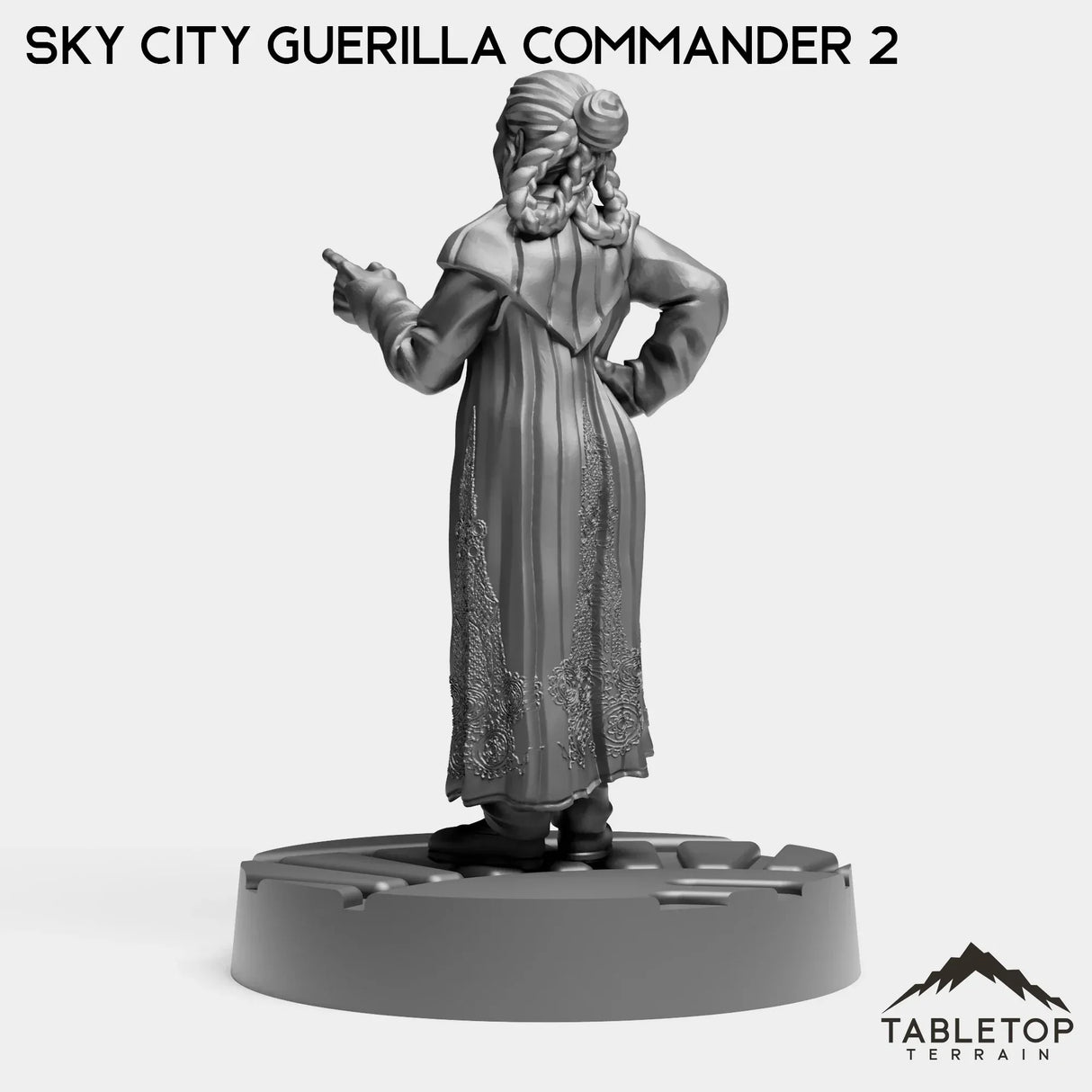 Tabletop Terrain Miniature Sky City Guerilla Commander