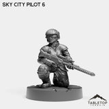 Tabletop Terrain Miniature Sky City Pilots