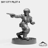 Tabletop Terrain Miniature Sky City Pilots