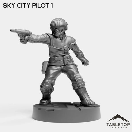 Tabletop Terrain Miniature Sky City Pilots