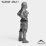 Tabletop Terrain Miniature Sledge