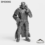 Tabletop Terrain Miniature Smoking Werewolf Human King