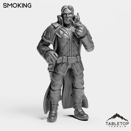 Tabletop Terrain Miniature Smoking Werewolf Human King