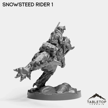 Tabletop Terrain Miniature Snowsteed Riders