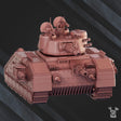 Tabletop Terrain Miniature "Snowstorm" Battle Tank S-77