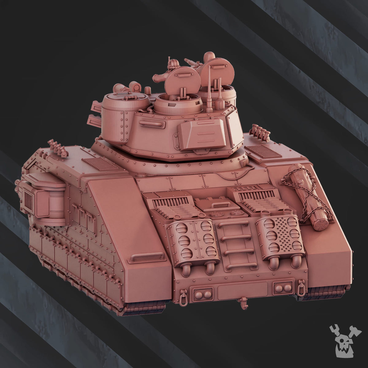 Tabletop Terrain Miniature "Snowstorm" Battle Tank S-77