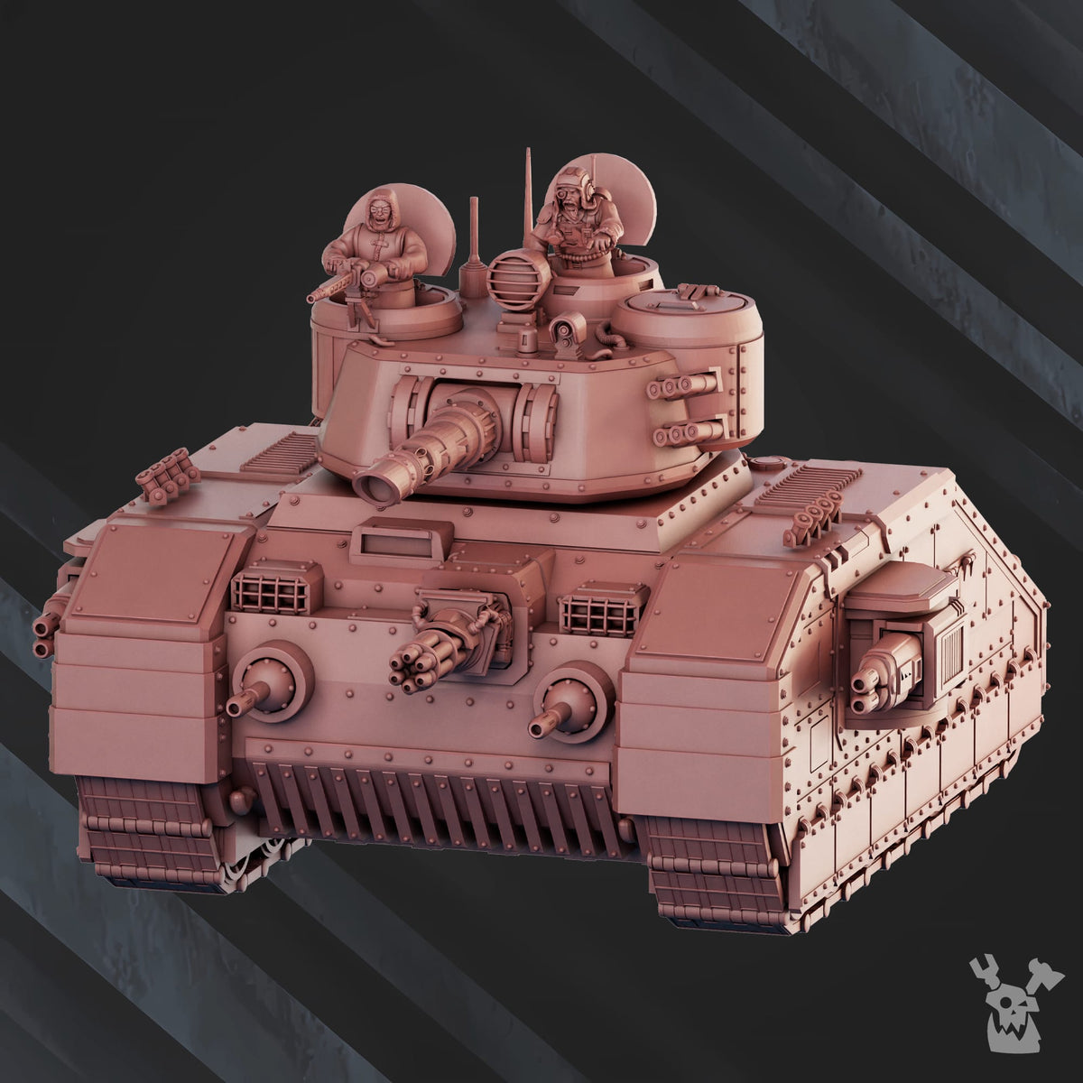 Tabletop Terrain Miniature "Snowstorm" Battle Tank S-77