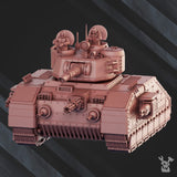 Tabletop Terrain Miniature "Snowstorm" Battle Tank S-77