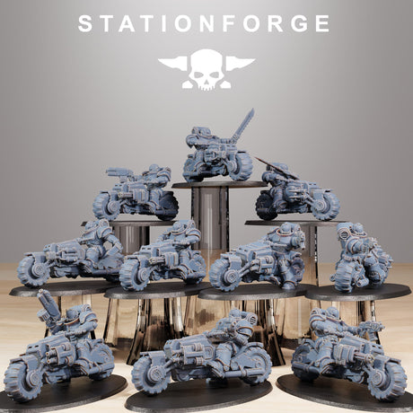 Tabletop Terrain Miniature Socratis Bikers