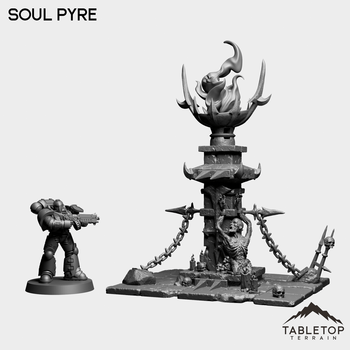 Tabletop Terrain Miniature Soul Pyre - Grimdark Terrain