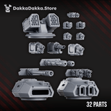 Tabletop Terrain Miniature Space Knights APC - Armored Personnel Carrier Tank