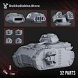 Tabletop Terrain Miniature Space Knights APC - Armored Personnel Carrier Tank