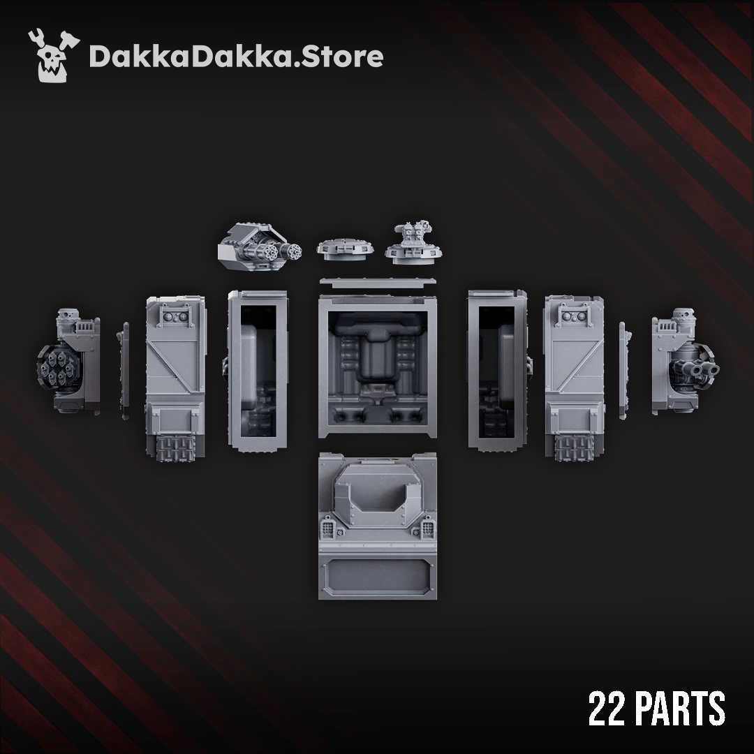 Tabletop Terrain Miniature Space Knights ASV - Armored Support Vehicle Tank