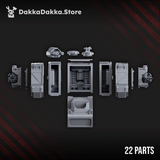Tabletop Terrain Miniature Space Knights ASV - Armored Support Vehicle Tank
