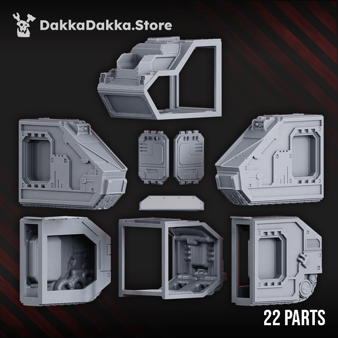 Tabletop Terrain Miniature Space Knights ASV - Armored Support Vehicle Tank