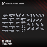Tabletop Terrain Miniature Space Knights (build kit) - Prime Armored Battleline Squad