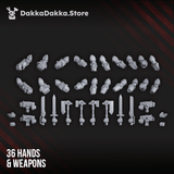 Tabletop Terrain Miniature Space Knights Storm Squad with Jetpacks (build kit) - Prime Armored Assault Unit