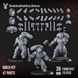 Tabletop Terrain Miniature Space Knights Storm Squad with Jetpacks (build kit) - Prime Armored Assault Unit