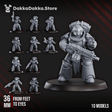 Tabletop Terrain Miniature Space Knights Tactical Squad (x10) - Prime Armored Battleline Unit
