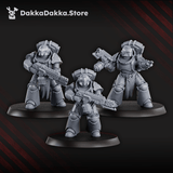 Tabletop Terrain Miniature Space Knights Team Ignitium (x10) - Prime Armored Fire Squad