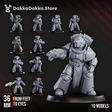 Tabletop Terrain Miniature Space Knights Team Pulsarum (x10) - Prime Armored Fire Squad