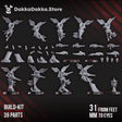 Tabletop Terrain Miniature Spacelair Airborne Anchorites (build kit)