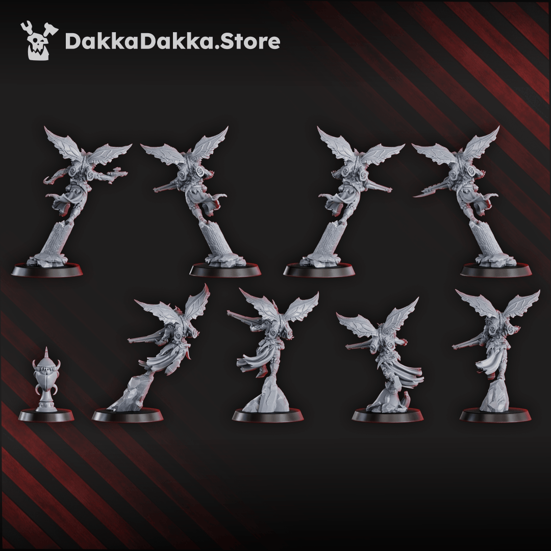 Tabletop Terrain Miniature Spacelair Airborne Anchorites Squad (x8)
