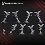 Tabletop Terrain Miniature Spacelair Airborne Anchorites Squad (x8)