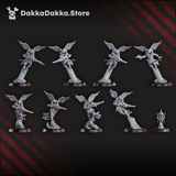 Tabletop Terrain Miniature Spacelair Airborne Anchorites Squad (x8)