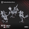 Tabletop Terrain Miniature Spacelair Dinoriders Team (x3)