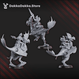 Tabletop Terrain Miniature Spacelair Dinoriders Team (x3)
