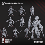 Tabletop Terrain Miniature Spacelair Fighters Squad (x10)