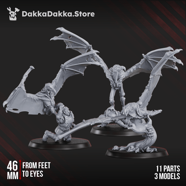 Tabletop Terrain Miniature Sporehawks Squad (x3)
