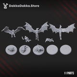 Tabletop Terrain Miniature Sporehawks Squad (x3)