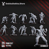 Tabletop Terrain Miniature Sporesprinters Squad (x10)