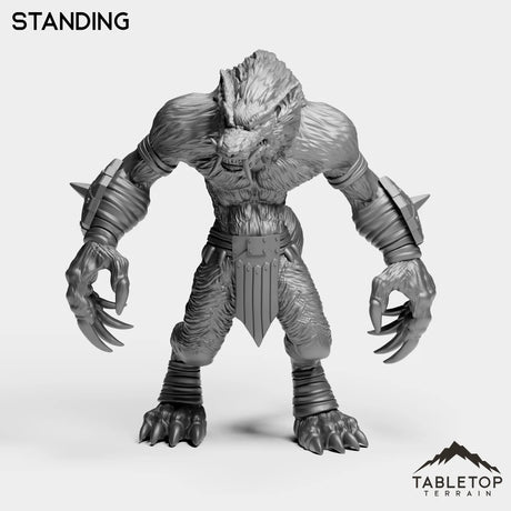 Tabletop Terrain Miniature Standing Big Bad Werewolf